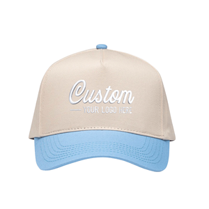 Casquettes personnalisées à visière incurvée, broderie, casquettes de baseball, personnalisez votre design, casquette de baseball à 2 tons, casquette à 5 panneaux pour hommes et femmes - Product Image 4