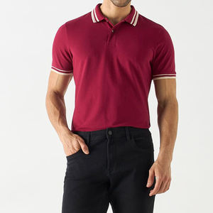 เสื้อโปโลแขนสั้นสำหรับนักธุรกิจชายเสื้อโปโลผ้าฝ้ายออกแบบได้ตามต้องการสำหรับฤดูร้อน - Product Image 4