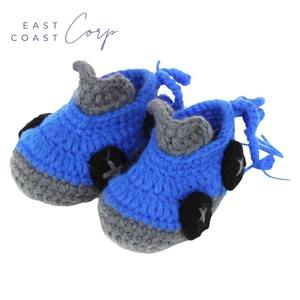 Soft Cozy Warm Cotton Knit Booties Newborn First Walking Shoes for Infant Boys Breathable Baby Sock Ankle Western for Winter - Product Image 1