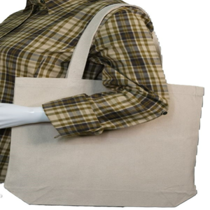 Extra-Large Reusable Cotton Canvas <b>Tote</b> Shopping <b>Bag</b> for Women Custom Logo Zipper Pockets Zipper Closure Blank <b>Tote</b> <b>Bag</b> - Product Image 3