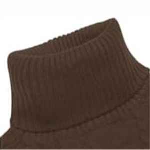 Vente en gros Pull ras du cou en polyester personnalisé pour hommes Décoration hivernale anti-rétrécissement avec logo à l'avant - Product Image 3