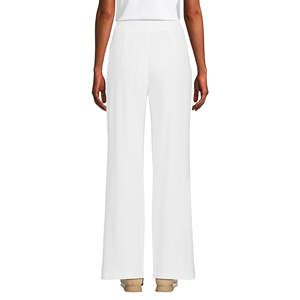 Premium White Women's Pull-On Palazzo Pants Ropa de verano personalizable Bangladesh-Venta al por mayor de alta calidad Estilos a granel surtidos - Product Image 5