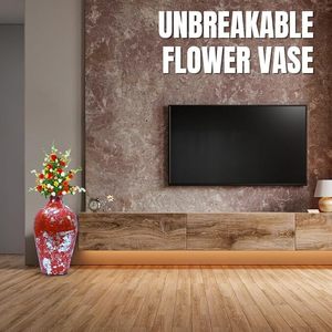 <b>Red</b> Modern Antique Gold Coated Stainless Steel Iron Flower <b>Vase</b> Elegant Outdoor Home Garden Decor Party Wedding Events - Product Image 3