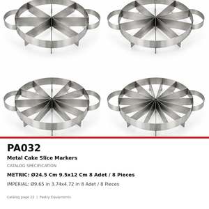 Fida Stainless Metal <b>Cake</b> <b>Cutter</b> - 8 - Product Image 4