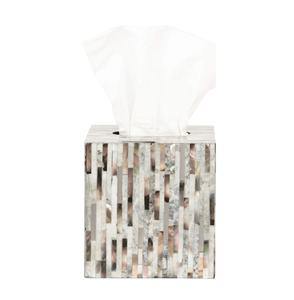 Fournisseurs en gros de dernière forme rectangulaire boîte à mouchoirs or noir nacre porte-mouchoirs hôtel restaurant fournitures - Product Image 4