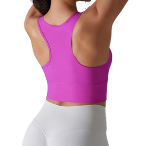 Women <b>Racerback</b> Running Support <b>Bras</b> Tank Crop Top <b>Sport</b> <b>Bra</b> for Yoga Gym Workout Fitness - Product Image 2