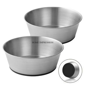 Trendy New Arrival Polished Stainless Steel Luxury Eco-Friendly <b>Dog</b> Food Bowl Custom Shape Size Metallic Wholesale <b>Dog</b> Feeding - Product Image 6