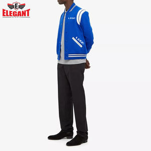 แจ็กเก็ตเบสบอลทีมตัวแทนของผู้ชายเสื้อกีฬาที่สง่างามออกแบบได้ตามต้องการ - Product Image 5