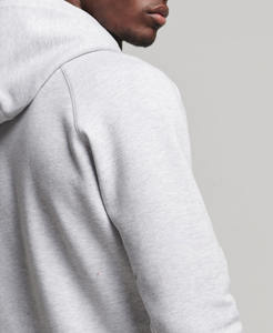 Sweat à capuche surdimensionné en coton 100% pour homme, coupe ample, poids lourd, avec logo brodé, épaules tombantes, sur mesure pour l'hiver - Product Image 4