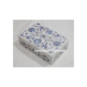 Fregona de mármol hecha a mano, cajas de joyería diseñadas en boda, forma rectangular decorativa para decoración de hoteles y restaurantes - Product Image 1