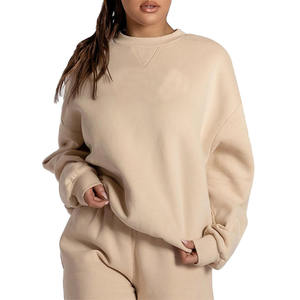 Jersey de poliéster 100% al por mayor con capucha para mujer, sudaderas con capucha de invierno informales de talla grande con logotipo personalizado en la parte delantera - Product Image 5