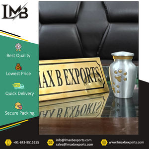 Suministros funerarios Urna para cenizas conmemorativas Acabado personalizado Urnas de cremación de recuerdo de aluminio/latón de estilo europeo/americano - Product Image 2