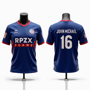 เสื้อกีฬาสำหรับทีมบาสเกตบอลซอฟต์บอลระบายอากาศได้ดีเสื้อกีฬาคอกลมสำหรับผู้ชาย - Product Image 2