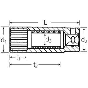 ประแจบล็อกหัวเทียนยาว 3/8 นิ้ว ยี่ห้อ Stahlwille พร้อมปะเก็นยาง - Product Image 2