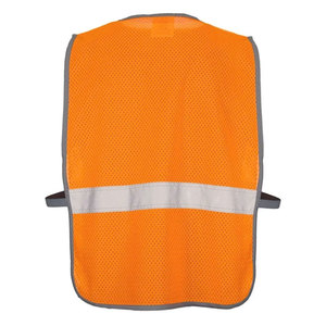 Chaleco de malla con cremallera para trabajadores de la construcción Protector de seguridad reflectante para exteriores personalizado a la venta - Product Image 3