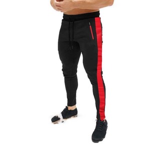 Suministro directo de fábrica Pantalones casuales para hombres Logotipo personalizado Elástico Cintura media Recto Curvo Rayas Tela de lona de color - Product Image 2