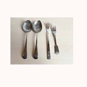 Nuevo personalizar plata antiguo pulido cubiertos comida elegante acero inoxidable con mango Simple cubiertos - Product Image 1