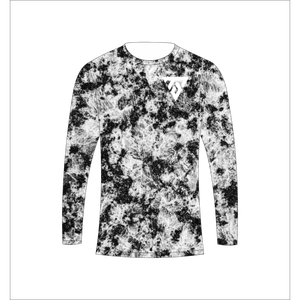 เสื้อยืดแขนยาวลายพรางหิมะสีดำขาวแบบซับลิเมชั่นสำหรับผู้ชาย สำหรับล่าสัตว์ ตกปลา ยี่ห้อ Trackstar OEM รับผลิตตามสั่ง รุ่น TSI-G05-P0817 - Product Image 2
