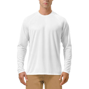 Rashguard d'entraînement pour homme, manches longues, léger, respirant, tissu extensible, anti-UV, séchage rapide, confort athlétique - Product Image 1