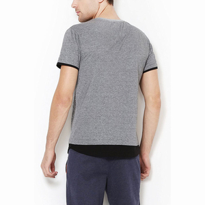 Recién llegado, camisetas para hombre, diseño personalizado de cuello redondo con logotipo, camisetas grises de algodón 100% a la venta - Product Image 4