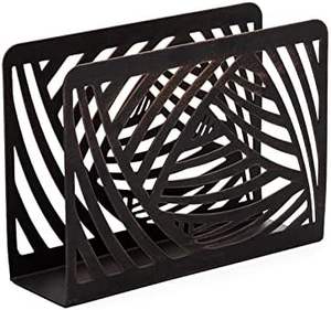 Servilletero de metal de diseño clásico para mesa de comedor, cocina o cafetería, organizador de pañuelos de mesa elegante y duradero - Product Image 3