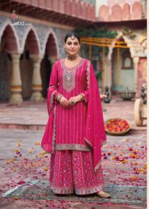 Attrayant Ethnique Incroyable Couleur Premium Chinon Avec Broderie Salwar Costume Femme Mode De L'Inde Au Prix De Gros - Product Image 4
