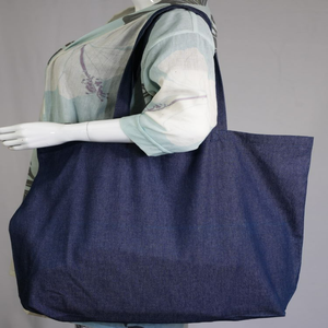Sac fourre-tout 100% coton imprimé avec logo personnalisé Sac à provisions en toile et tissu réutilisable à fermeture éclair écologique à la mode pour femmes - Product Image 6