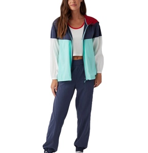 Veste de mode personnalisée grande taille pour femmes été décontracté imperméable coupe-vent en nylon imprimé tissu fourniture en gros grandes tailles - Product Image 4