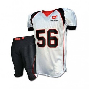 Venta al por mayor conjuntos de camisetas de fútbol personalizado sublimación completa uniformes de fútbol americano equipo deporte desgaste uniforme de fútbol americano - Product Image 3