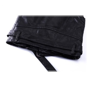 Gilet sans manches en cuir PU pour garçon, vêtements d'extérieur pour enfants, veste pour garçons, veste d'automne, mode unie, gilet pour enfants - Product Image 3