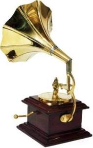 Adiba Home Decor Handmade Dummy Brass Gramophone <b>Trumpet</b> Showpiece - Product Image 3