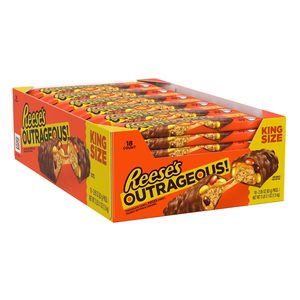 REESE'S OUTRAGEOUS! Barres chocolatées Peanut Butter, Caramel et PIECES King Size, 2,95 oz (18 unités) - Product Image 6