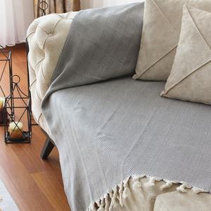 Manta personalizada al por mayor para sofá cama, mantas gruesas y cálidas 100% de algodón turco, manta de viaje de lujo para decoración del hogar - Product Image 2