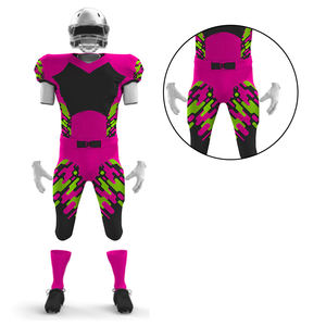 Maillot de football américain à manches courtes de style unique pour hommes, ensemble uniforme grande taille respirant avec caractéristiques supérieures - Product Image 5