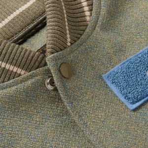 แจ็คเก็ตเลตเตอร์แมนยูนิเซ็กซ์ขายดีที่สุดจากผู้ผลิตปากีสถาน ปักลายตามสั่ง ปี 2024 บริการ OEM เสื้อเบสบอลรักษ์โลก ลายพิมพ์คุณภาพสูง - Product Image 6