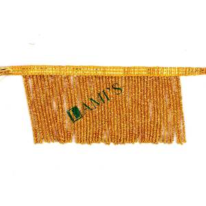 Wholesale Gold Bullion Metallic <b>Fringe</b> Tassel <b>Trim</b> OEM Scalloped Gold Bullion Tassel <b>Fringes</b> Customized <b>Trims</b> and <b>Fringes</b> Online - Product Image 2