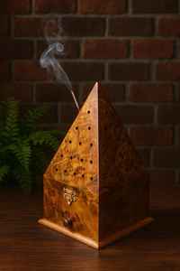 Eco Friendly Durable Wooden <b>Incense</b> <b>Stick</b> <b>Holder</b> Ash Catcher | Handmade Religious Agarbatti Stand <b>for</b> Home Temple Meditation - Product Image 4