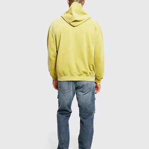 Sudaderas con Capucha para Hombre de Secado Rápido y Transpirables, con Cierre, Impresión de Logotipo Personalizada, Alta Calidad, 100% Algodón Felpa, Invierno, Color Sólido - Product Image 4