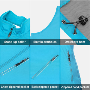 Chaleco Ligero Impermeable para Mujer, Ropa Exterior con Bolsillos, Chaquetas sin Mangas Resistentes al Viento para Senderismo y Viajes - Product Image 4