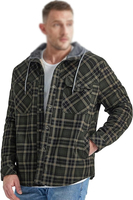 2025 hommes peigné hiver à capuche col montant coupe-vent veste matelassée coton doublé veste de travail