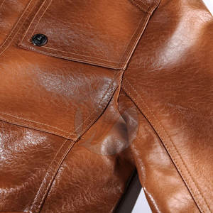 Chaqueta de cuero a prueba de viento estilo callejero para hombre moda personalizada nuevo lanzamiento ropa ligera y elegante - Product Image 5