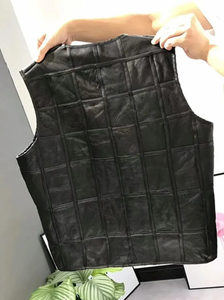 Chaleco de piel de oveja de invierno para hombre, nueva moda, Chaleco de cuero genuino, Tops cálidos, talla grande, personalizable, OEM - Product Image 3