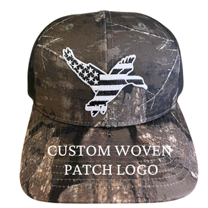 Vente en gros OEM ODM Casquette structurée à 6 panneaux de haute qualité Casquette RI 112 Casquette avec logo personnalisé Chapeaux camouflage à dos en maille pour hommes Chasse en plein air - Product Image 4