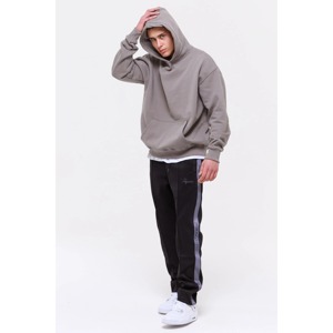 OEM personalizado pulóver Sudadera con capucha hombres de alta calidad de algodón mezclado francés polar tela patrón sólido Streetwear moda Puff impresión - Product Image 3