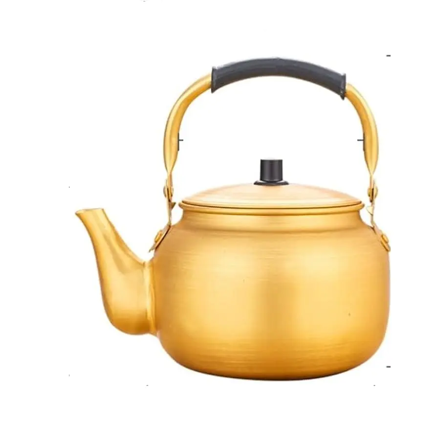 Diseño innovador Ventas directas de fábrica Juego de tetera de servidor de café de té con acabado dorado Diseño hecho a mano Vajilla Decoración Juego de té I