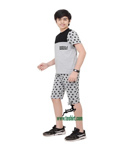 Ropa Infantil Transpirable y Ecológica de Bajo Precio y la Mejor Calidad, 100% Algodón, Manga Corta, Cuello Redondo, para Verano - Product Image 2