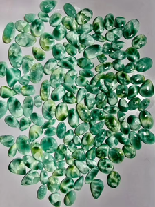 อัญมณีทรงหลวมขัดด้วยแร่เฮมิมอร์ฟิชธรรมชาติทำด้วยมือสำหรับทำเครื่องประดับรูปทรงผสม - Product Image 3