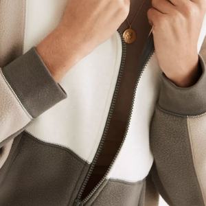 100% algodón streetwear patchwork cremallera Sudadera con capucha logotipo personalizado bordado logotipo impreso sudaderas con capucha transpirable crop top mujeres suéteres - Product Image 5