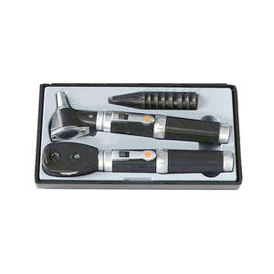 Juego de otoscopio ENT portátil de alta calidad con soporte de aguja quirúrgica de diagnóstico de cánula de acero inoxidable para oftalmoscopia médica - Product Image 5