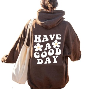 Sweat à capuche en molleton doux pour femme XS Hip Hop Streetwear décontracté 'I Will Praise Him Every Season' Manteau à capuche imprimé automne - Product Image 2